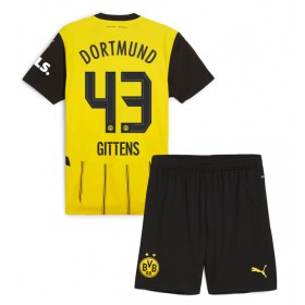 Borussia Dortmund Jamie Bynoe-Gittens #43 Heimtrikot 2024-25 Kurzarm (+ kurze hosen)